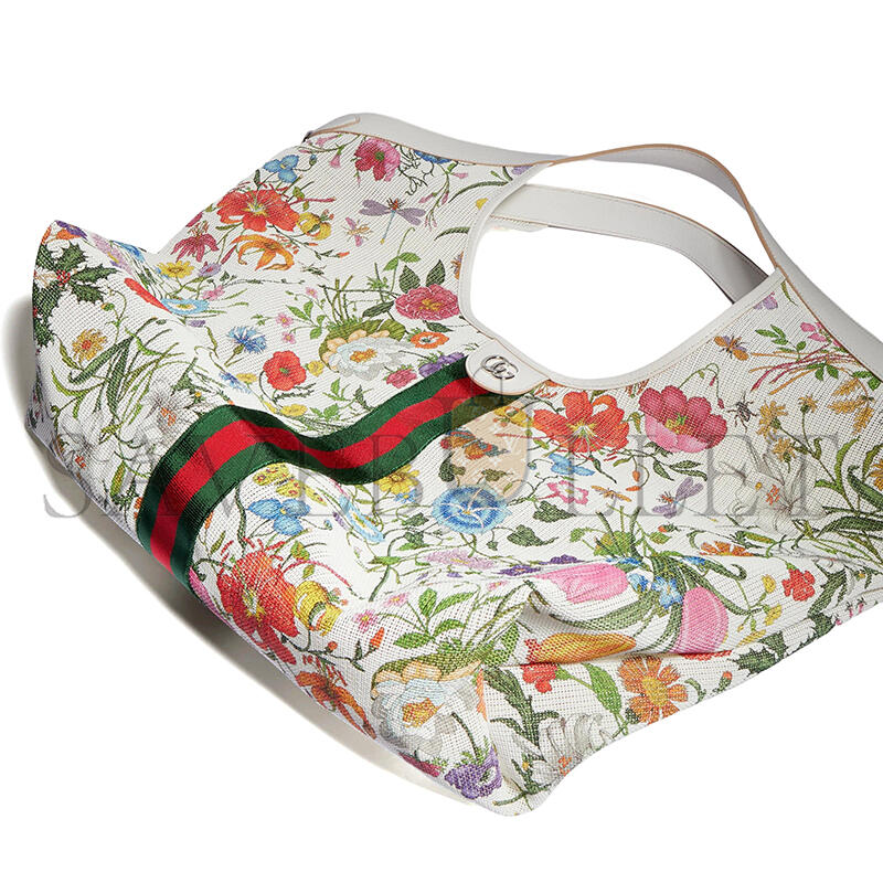 GUCCI GIGLIO FLORA LARGE TOTE BAG ‎853971 (46*40*16cm)
